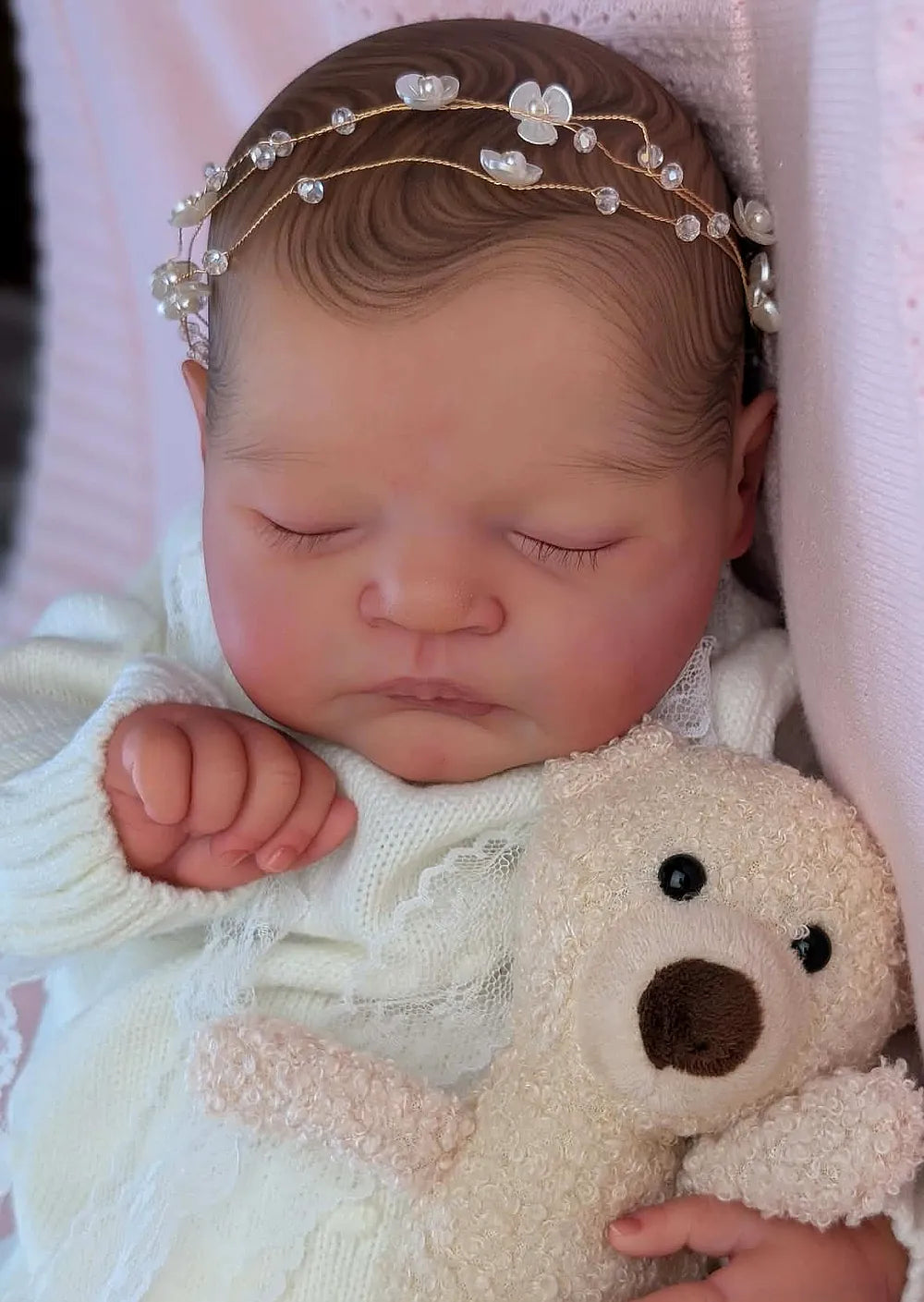 Muñeca Reborn Realista Bruna niña 49cm y 1.700kg