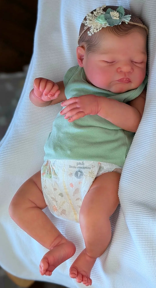 Muñeca Reborn Realista Bruna niña 49cm y 1.700kg