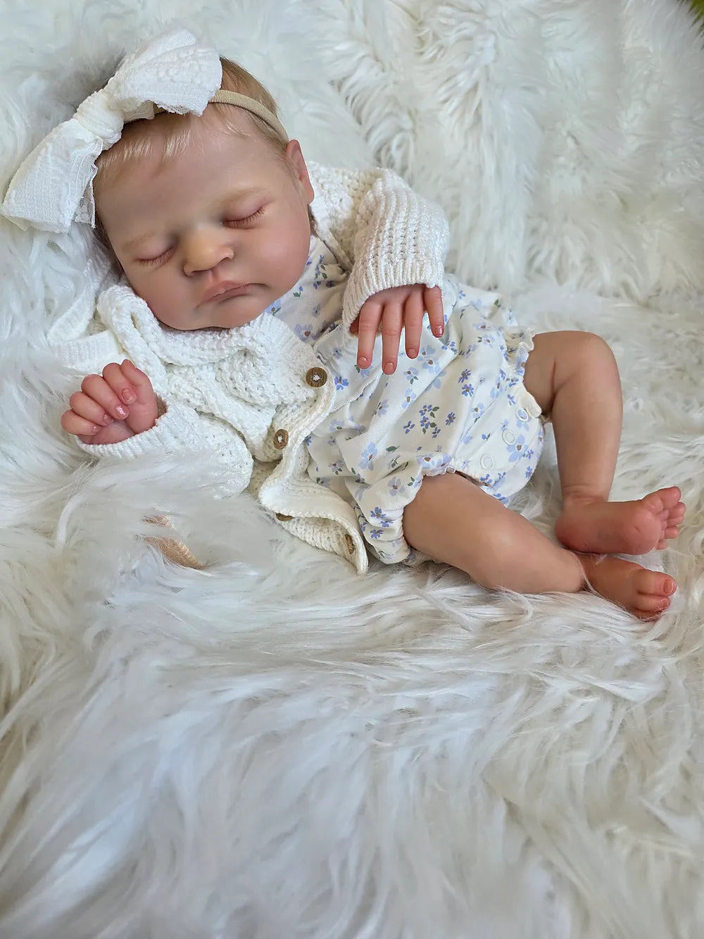 Muñeca Reborn Realista Emilía niña 49cm y 1.700kg