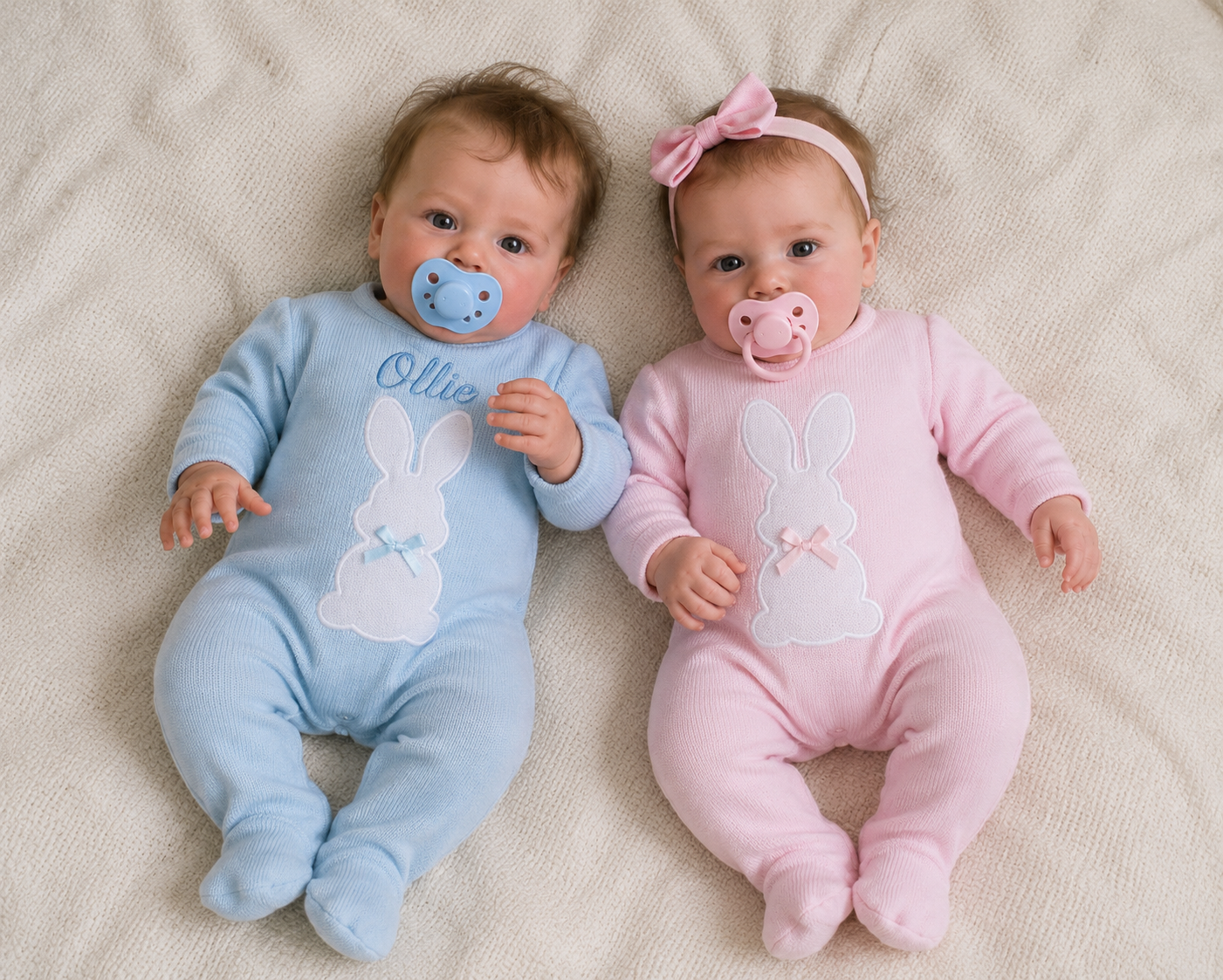 Muñecos Reborns Realistas Felipe y Sophia Niño y Niña 42cm y 1.200 kg