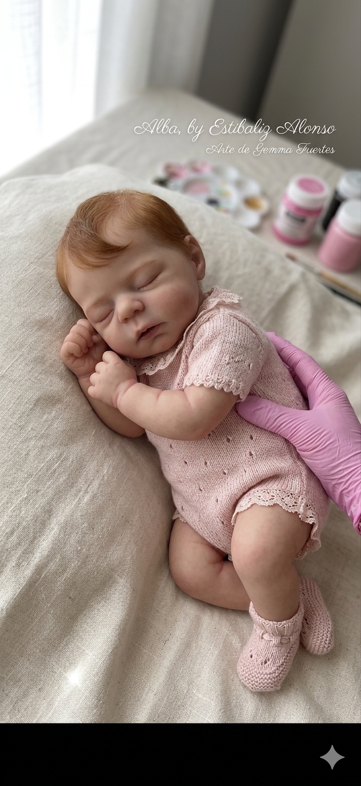 Muñeca Reborn Realista Isabella niña 44cm y 1.400kg